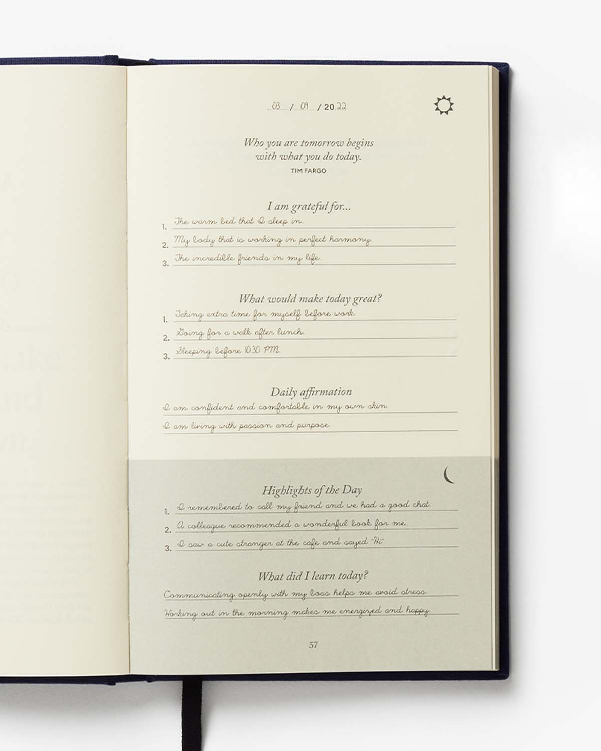 Zenwolf 5-Minute Gratitude & Reflection Journal