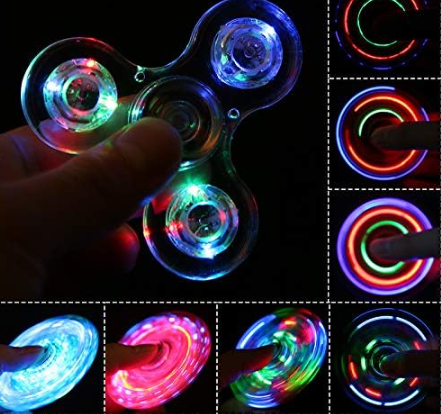 3-Pack: LED Fidget Spinner – Light Up Spin and Glow in the Dark Sensory Toy DailySale