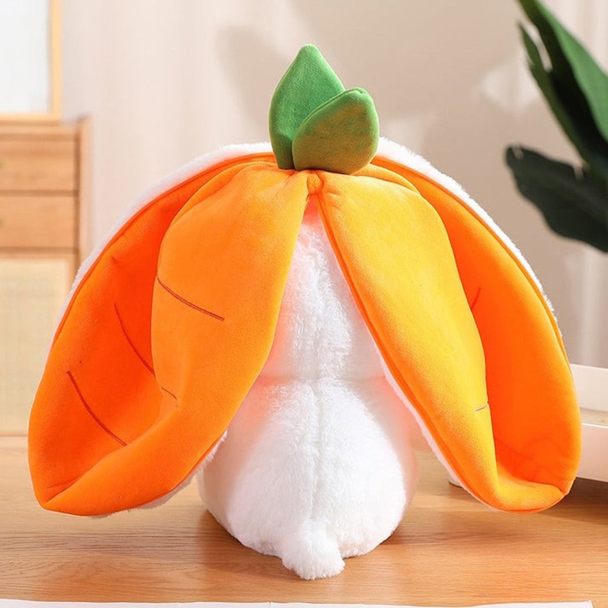 ZenWolf Sensory Grounding Plush: Reversible "Safe Space" Strawberry Bunny - Zenwolf