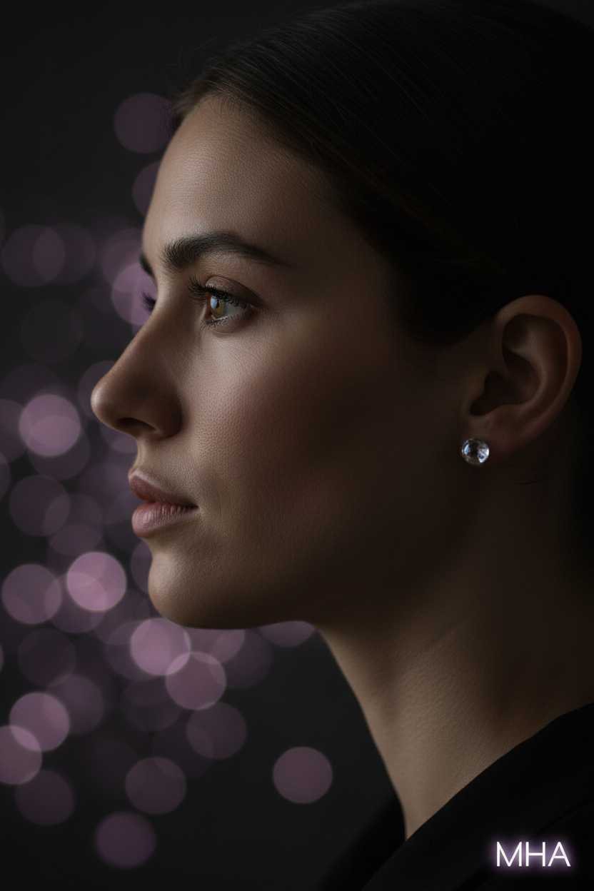 Glass Stud Earrings - Lifestyle