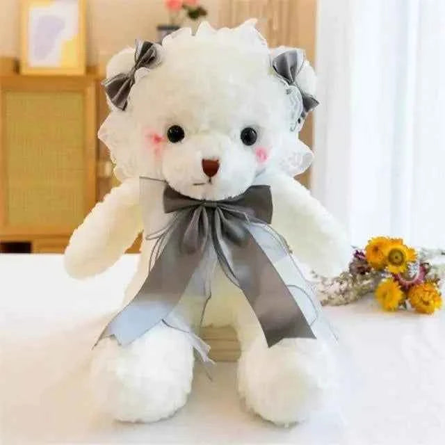Superior Quality Cute Teddy Bear With Dress Plush Doll Stuffed Animals Kids Toys Room Decor, Christmas,VE Valentine Gifts