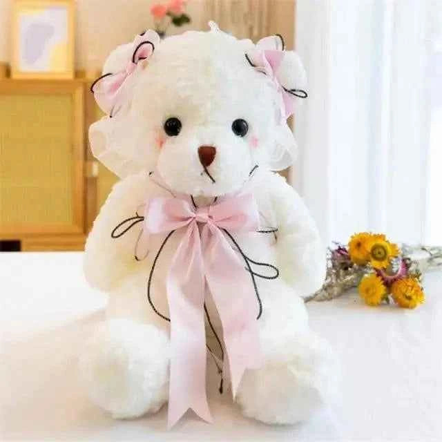 Superior Quality Cute Teddy Bear With Dress Plush Doll Stuffed Animals Kids Toys Room Decor, Christmas,VE Valentine Gifts