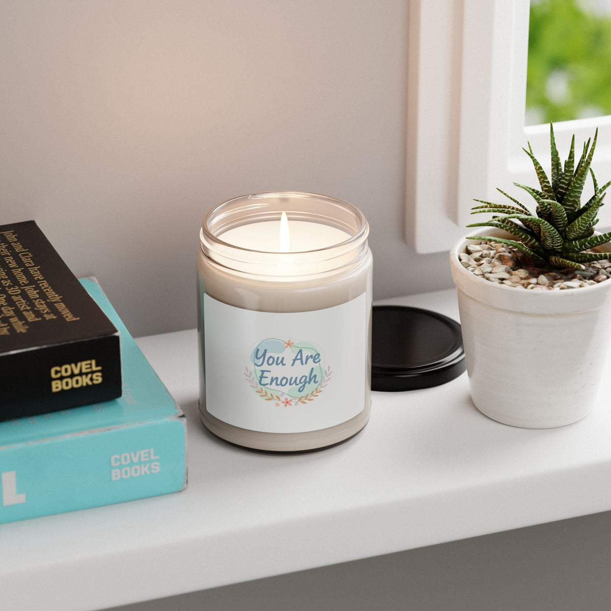 You Are Enough Soy Candle | Mental Health Affirmation, Self Care Scent