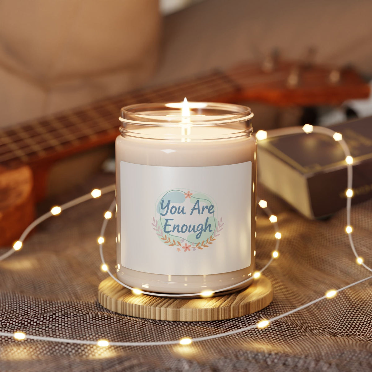 You Are Enough Soy Candle | Mental Health Affirmation, Self Care Scent
