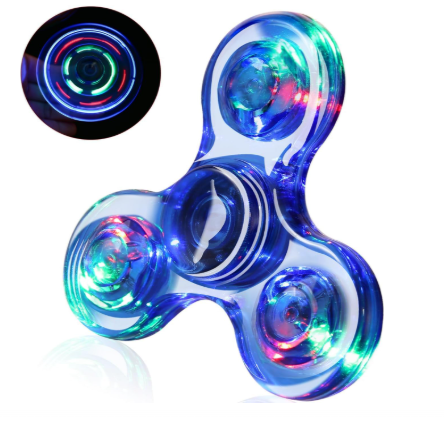 3-Pack: LED Fidget Spinner – Light Up Spin and Glow in the Dark Sensory Toy DailySale