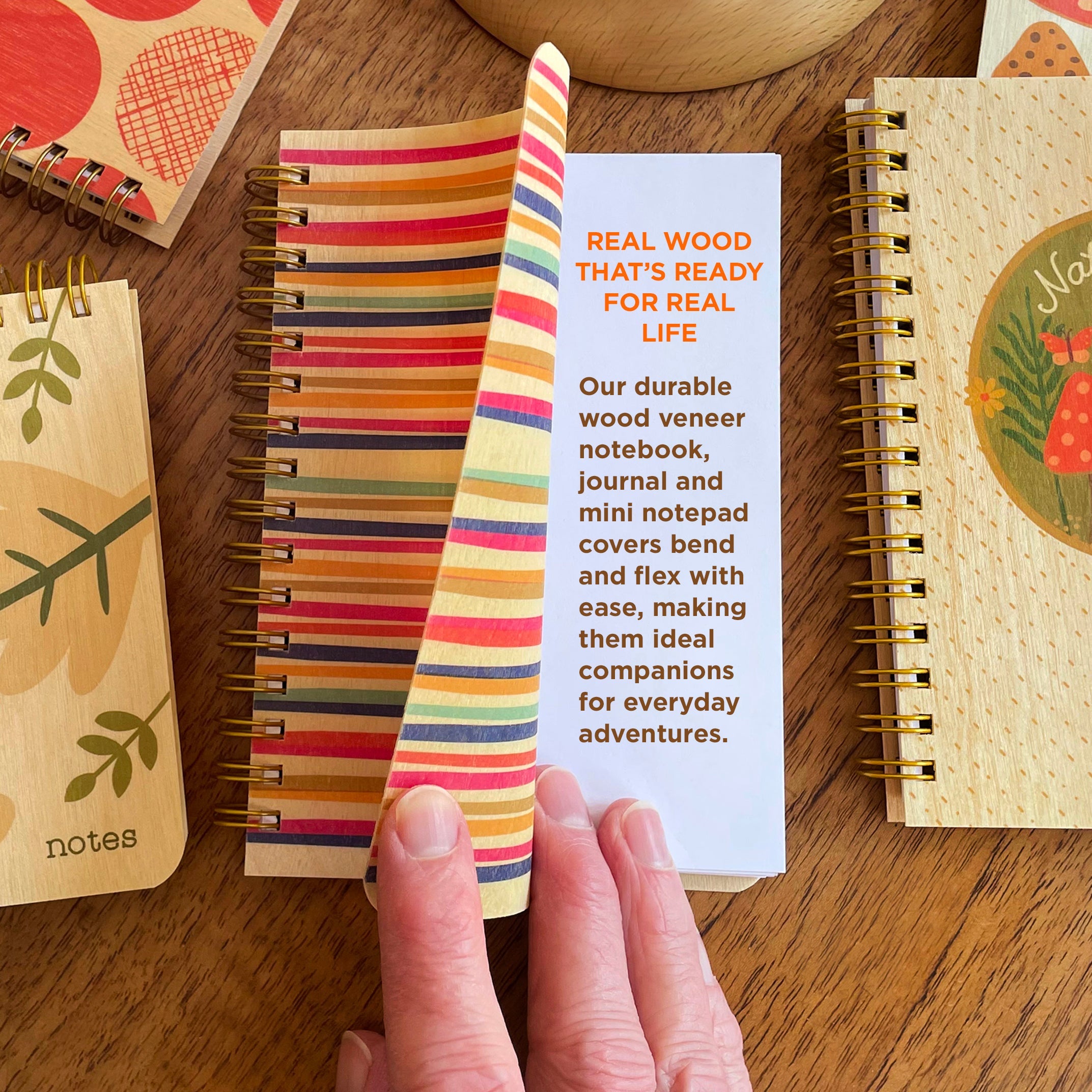 ZenWolf Floral Fox Wellness Journal – Mindful Wood Cover Journal for Self-Care – Image 3 | ZenWolf Wellness