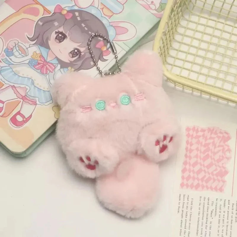 Kawaii Neko Furbaby Plush Keychain