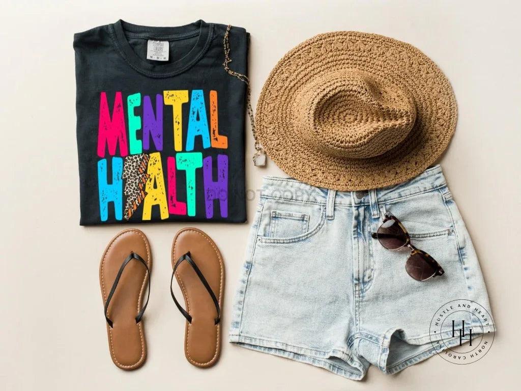 Mental Health Lightning Bolt Graphic Tee – Image 1 | ZenWolf Wellness