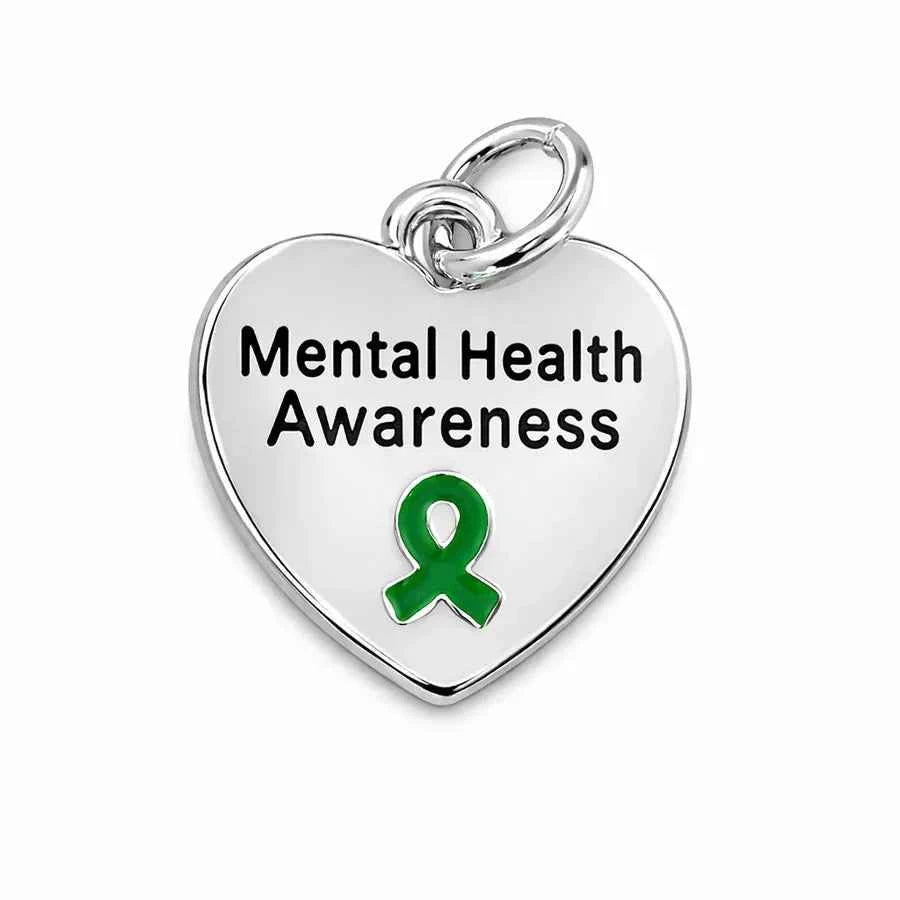Heart Shaped Mental Health Charms - Zenwolf