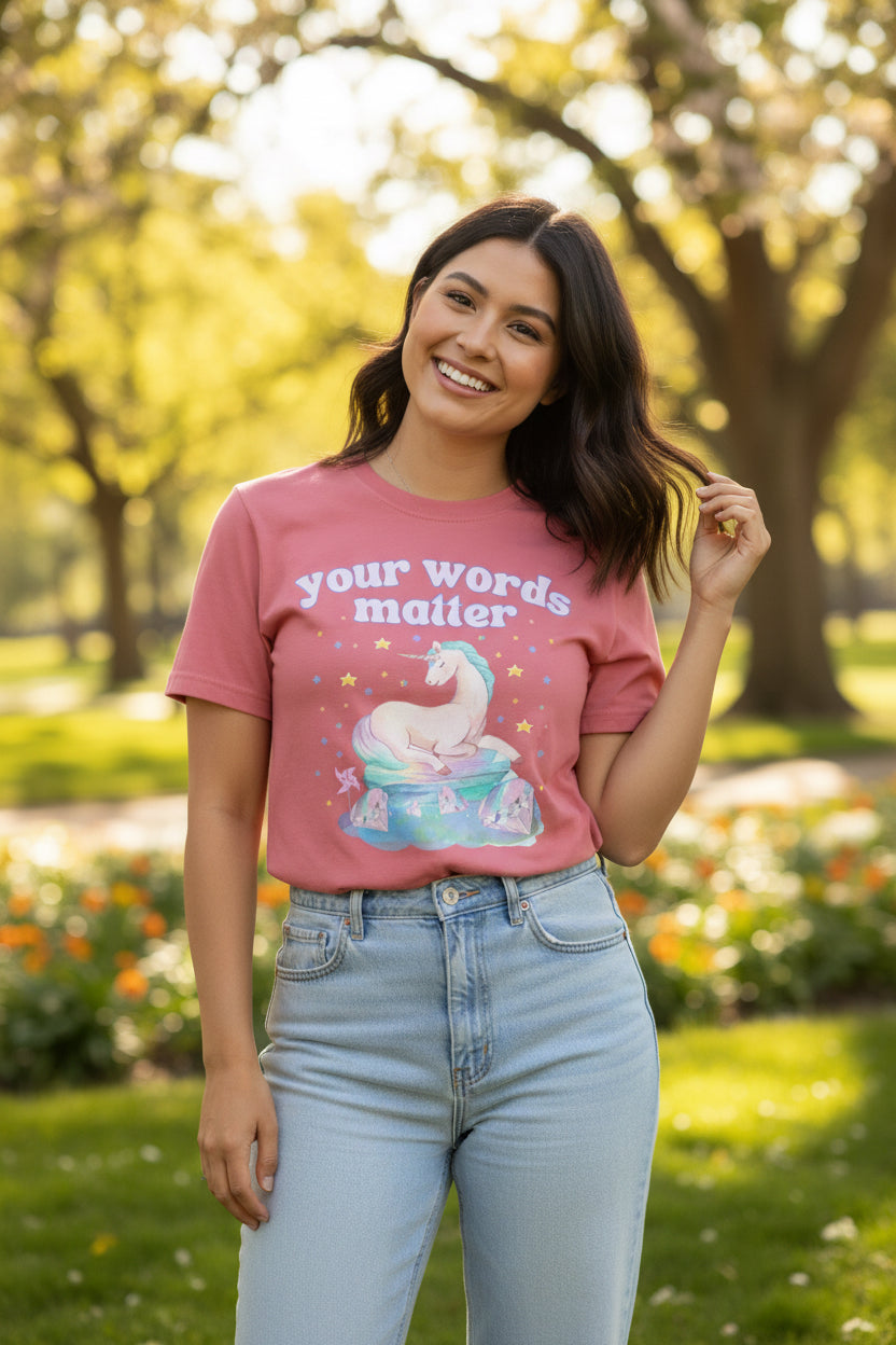 Your Words Matter Tee – Image 1 | ZenWolf Wellness