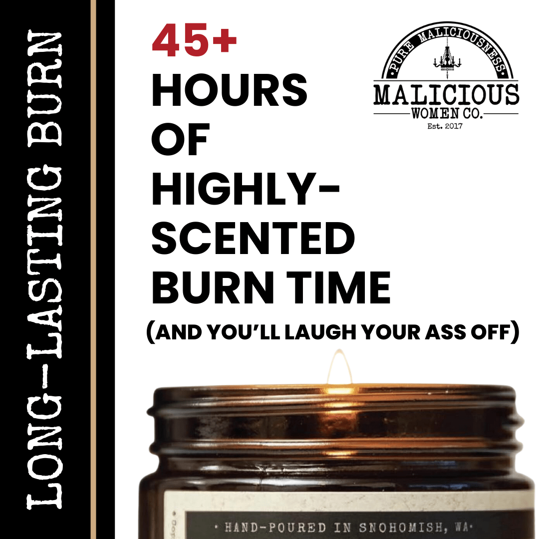 I Am Stronger Than The Bullsh*t | Scent: Sugared Pine | 9oz Mental Health Candle | Malicious Women Co